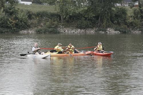 Kayaking on the River