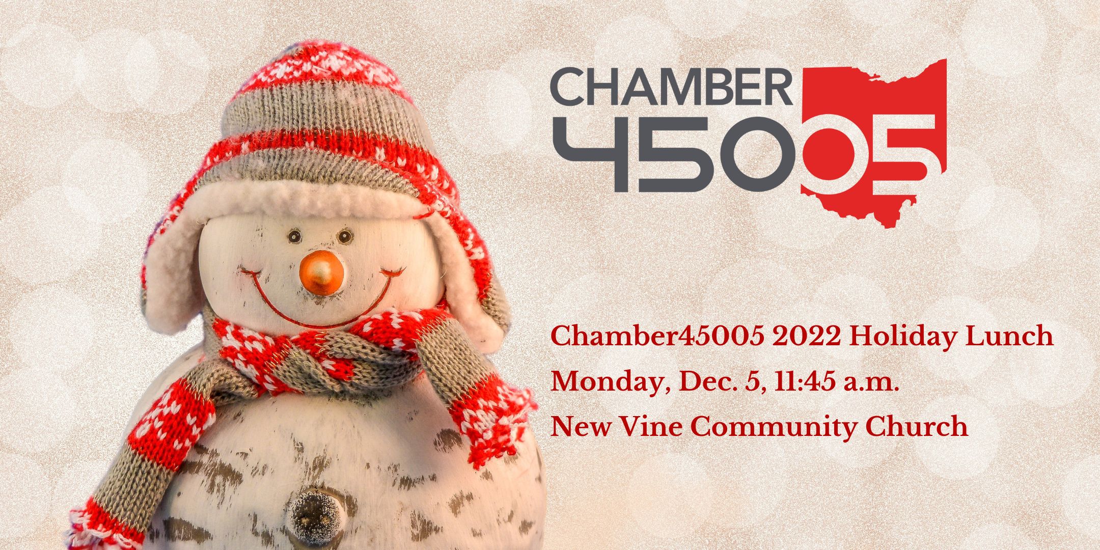 Invitation to the chamber holiday lunch