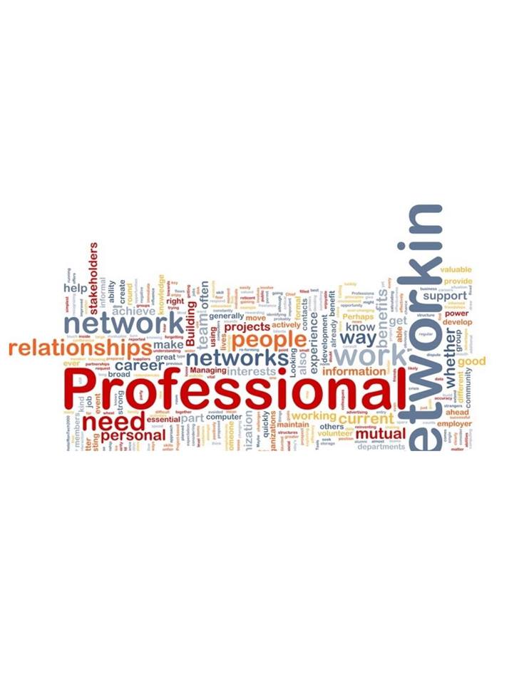 Word map of networking activities