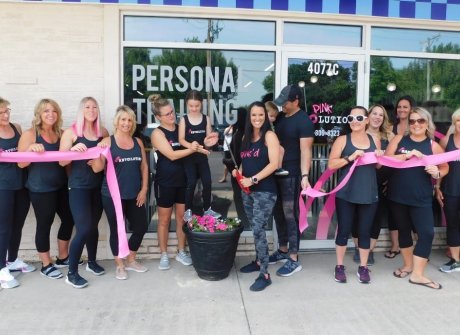 Ribbon Cutting at Pink Revolution